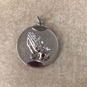 Serenity prayer Sterling silver pendant charm